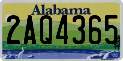 AL license plate 2AQ4365
