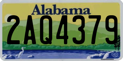 AL license plate 2AQ4379