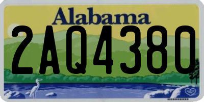AL license plate 2AQ4380