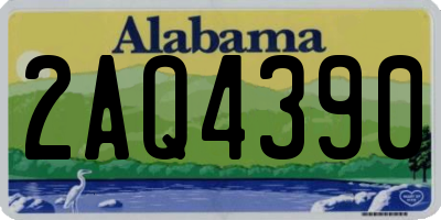 AL license plate 2AQ4390