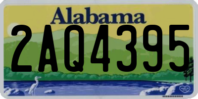 AL license plate 2AQ4395