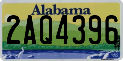 AL license plate 2AQ4396