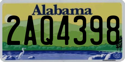 AL license plate 2AQ4398