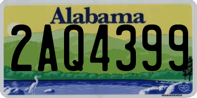 AL license plate 2AQ4399