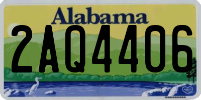 AL license plate 2AQ4406