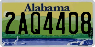 AL license plate 2AQ4408