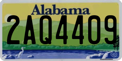 AL license plate 2AQ4409