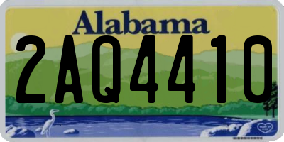AL license plate 2AQ4410