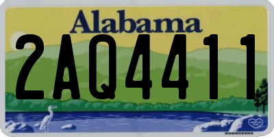 AL license plate 2AQ4411