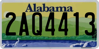 AL license plate 2AQ4413