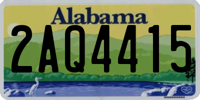 AL license plate 2AQ4415