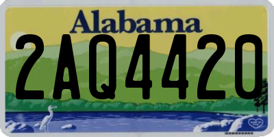 AL license plate 2AQ4420