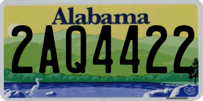 AL license plate 2AQ4422