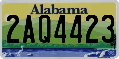 AL license plate 2AQ4423