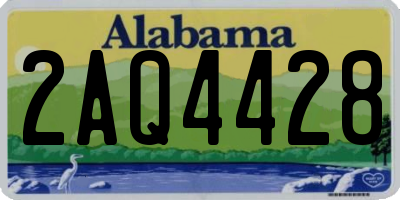 AL license plate 2AQ4428
