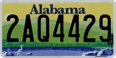 AL license plate 2AQ4429