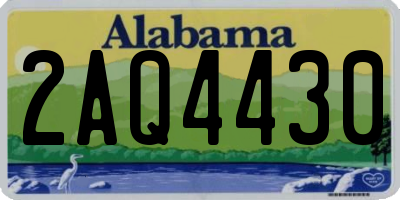 AL license plate 2AQ4430
