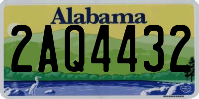 AL license plate 2AQ4432