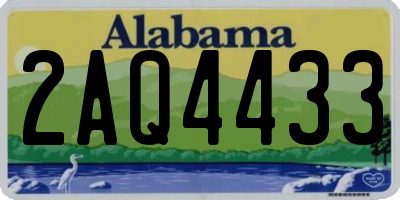 AL license plate 2AQ4433