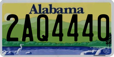 AL license plate 2AQ4440