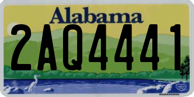 AL license plate 2AQ4441