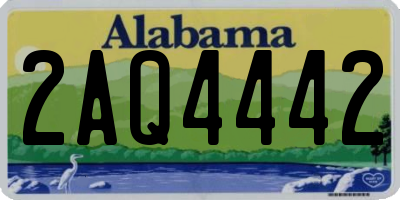 AL license plate 2AQ4442