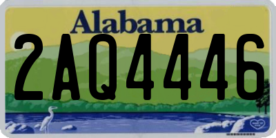 AL license plate 2AQ4446