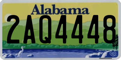 AL license plate 2AQ4448