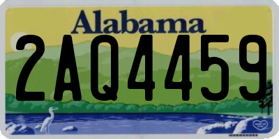 AL license plate 2AQ4459