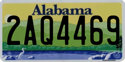AL license plate 2AQ4469