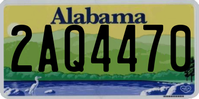 AL license plate 2AQ4470