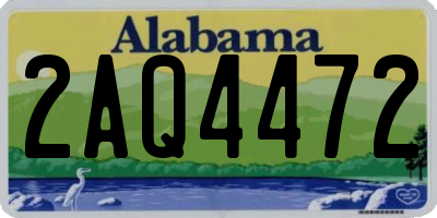 AL license plate 2AQ4472