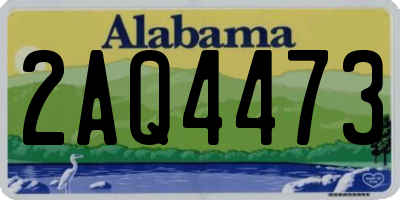 AL license plate 2AQ4473