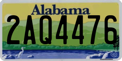 AL license plate 2AQ4476