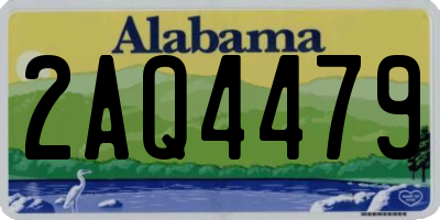 AL license plate 2AQ4479