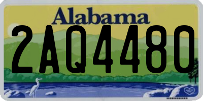 AL license plate 2AQ4480