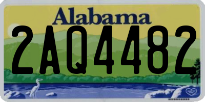 AL license plate 2AQ4482