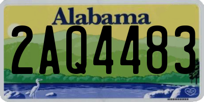 AL license plate 2AQ4483