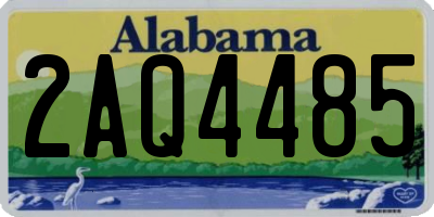 AL license plate 2AQ4485
