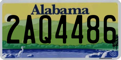 AL license plate 2AQ4486