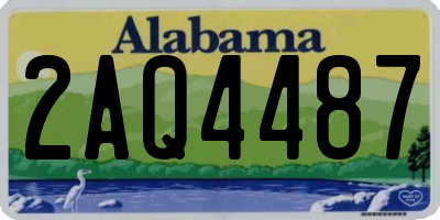 AL license plate 2AQ4487