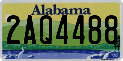 AL license plate 2AQ4488