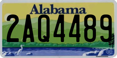 AL license plate 2AQ4489
