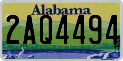 AL license plate 2AQ4494