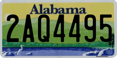 AL license plate 2AQ4495