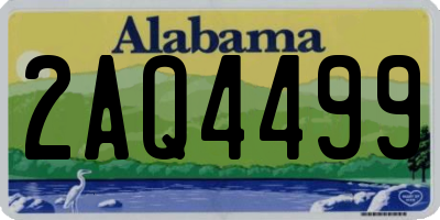 AL license plate 2AQ4499