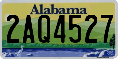 AL license plate 2AQ4527