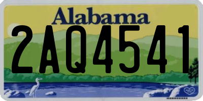 AL license plate 2AQ4541