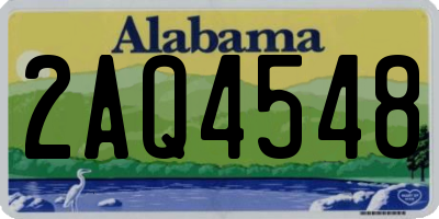 AL license plate 2AQ4548