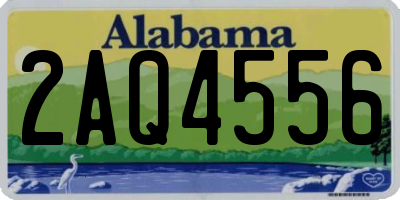 AL license plate 2AQ4556